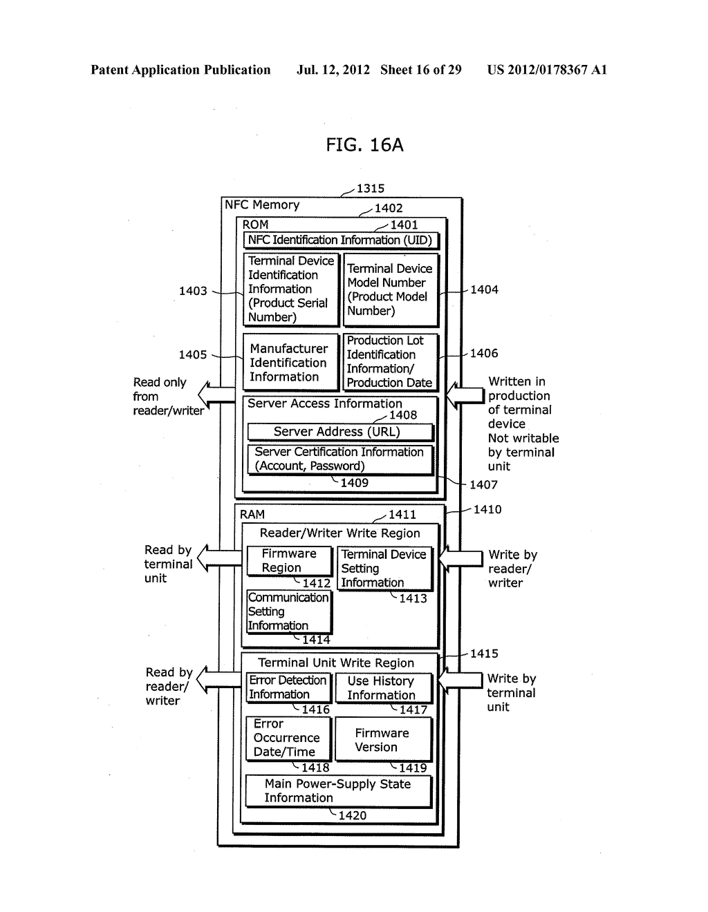 NEAR FIELD COMMUNICATION DEVICE AND METHOD OF CONTROLLING THE SAME - diagram, schematic, and image 17