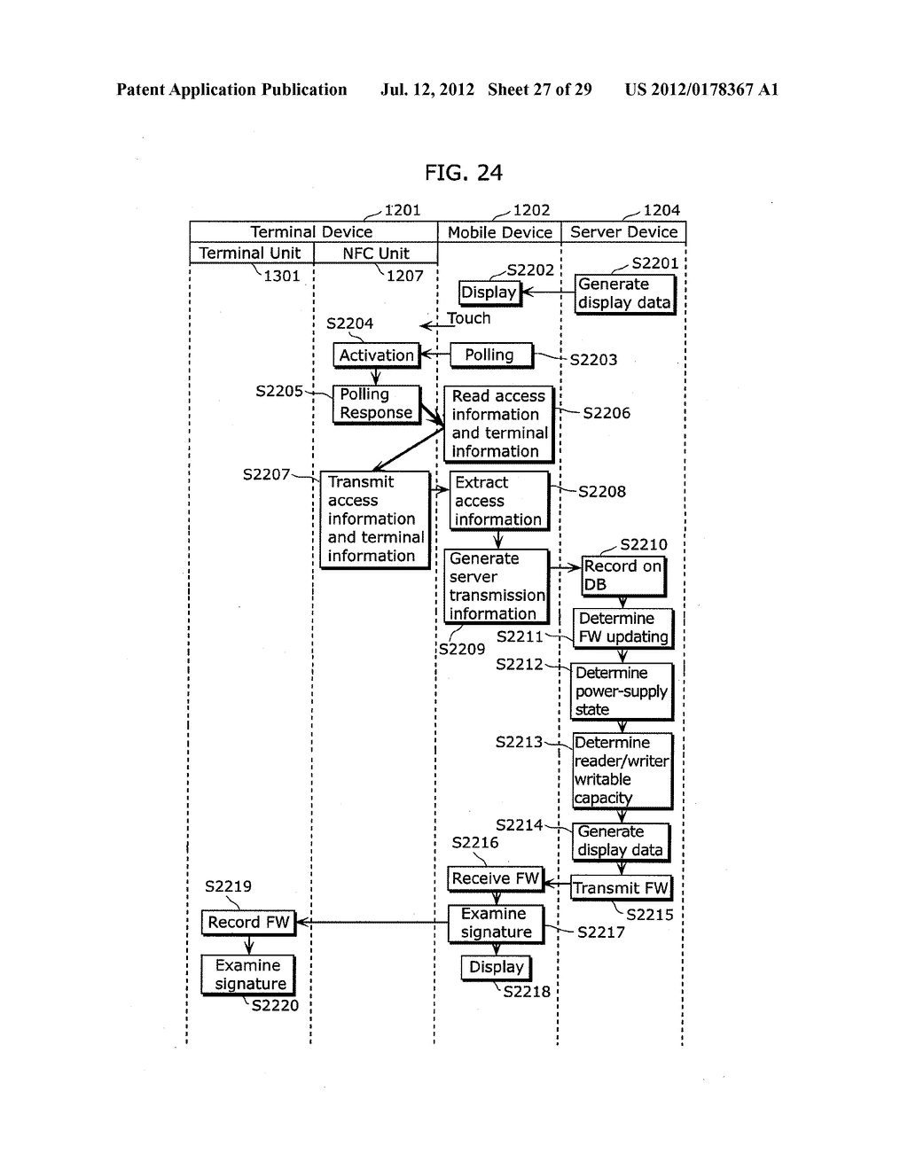 NEAR FIELD COMMUNICATION DEVICE AND METHOD OF CONTROLLING THE SAME - diagram, schematic, and image 28