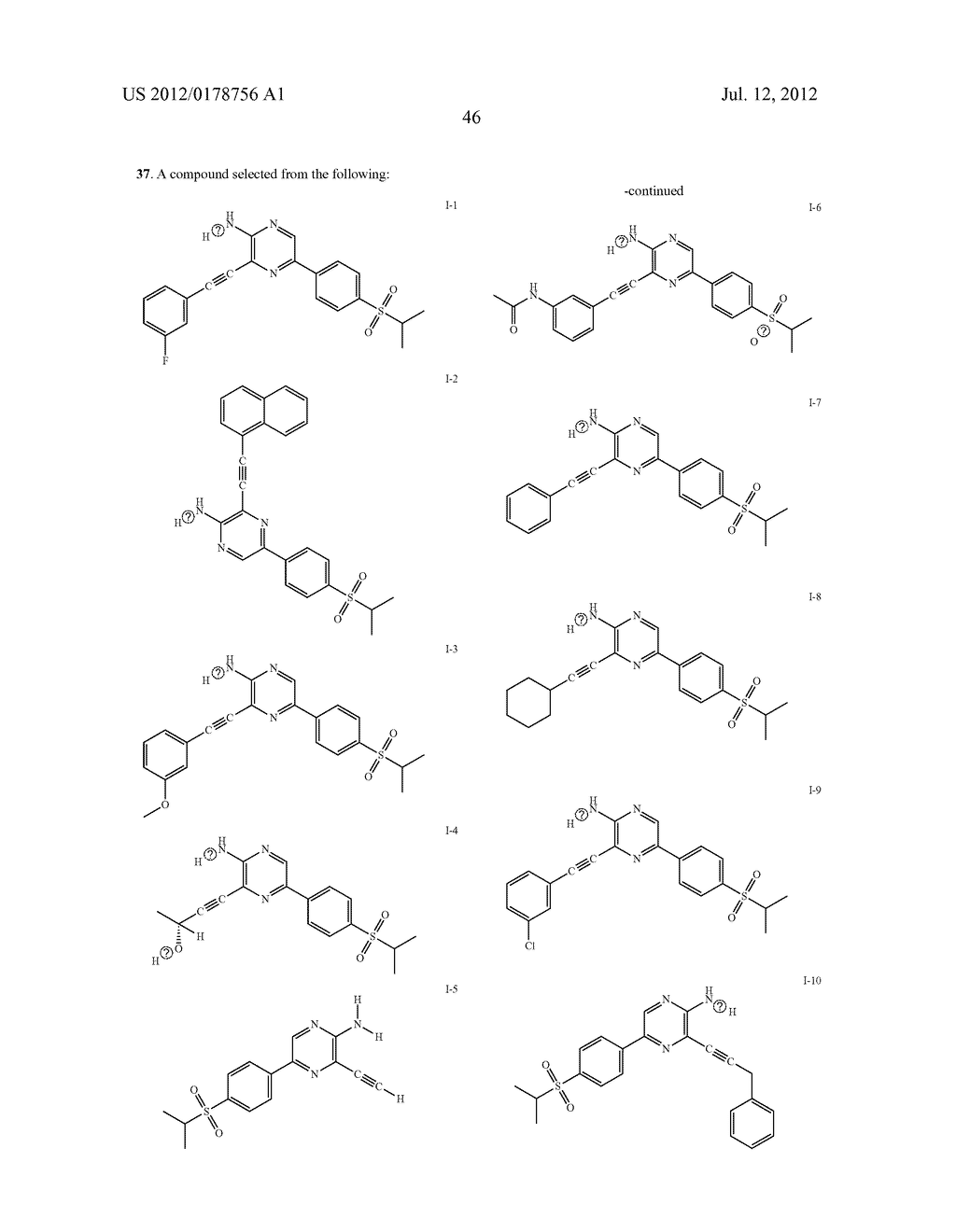 COMPOUNDS USEFUL AS INHIBITORS OF ATR KINASE - diagram, schematic, and image 47