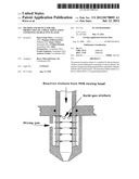 METHOD AND DEVICE FOR THE PRODUCTION OF A SPRAY APPLICATION CONSISTING OF     REACTIVE PLASTIC diagram and image