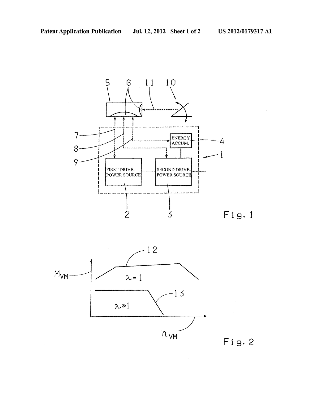 METHOD FOR OPERATING A HYBRID DRIVE UNIT AND DEVICE FOR CONTROLLING A     HYBRID DRIVE UNIT - diagram, schematic, and image 02