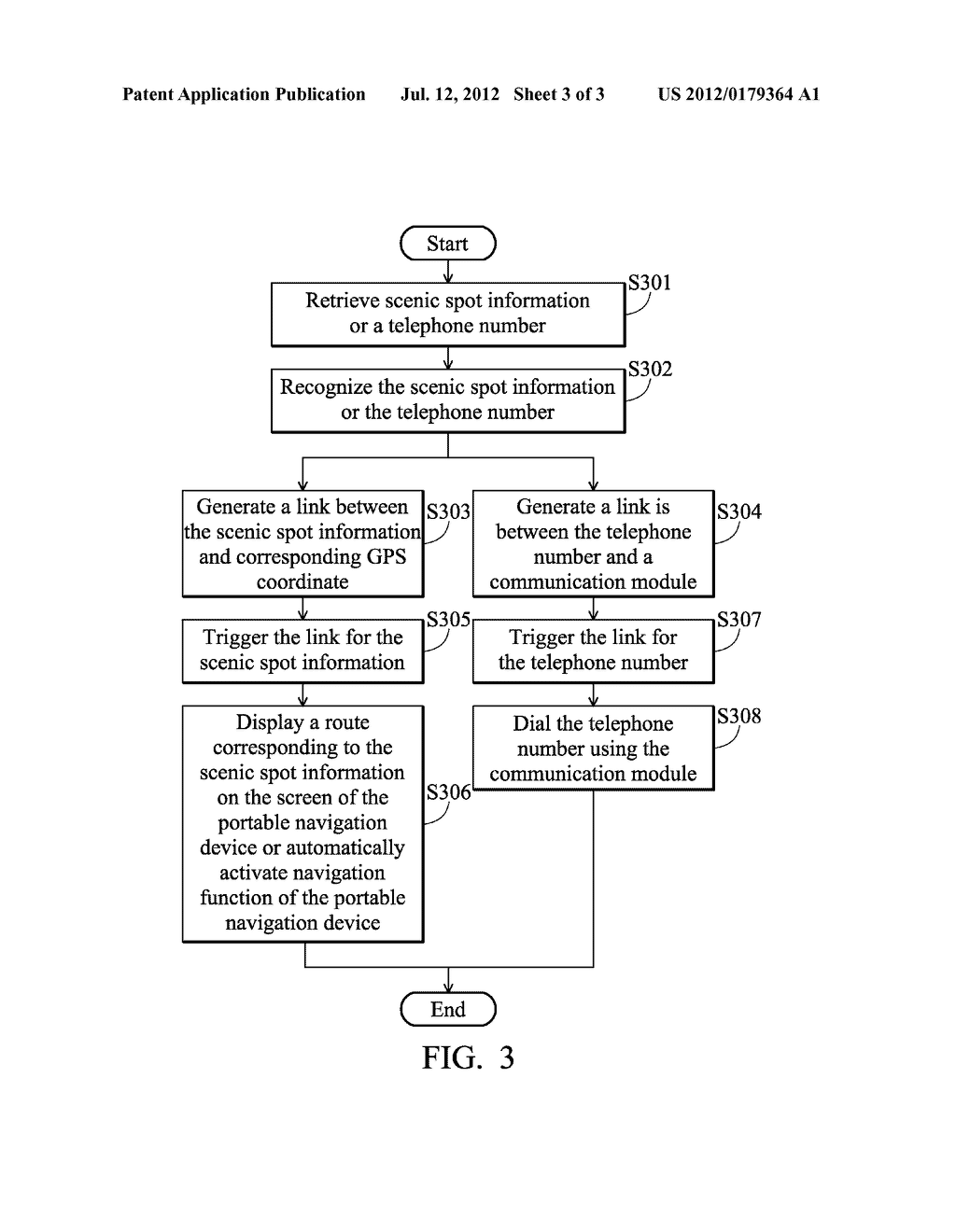 Method and System for Automatically Creating PoI by Identifying Geographic     Information on a Screen of a Portable Navigation Device - diagram, schematic, and image 04