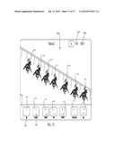 SYSTEM AND PROCESS FOR CHARTING AND DISPLAYING THE TIME AND POSITION OF     CONTESTANTS IN A RACE diagram and image