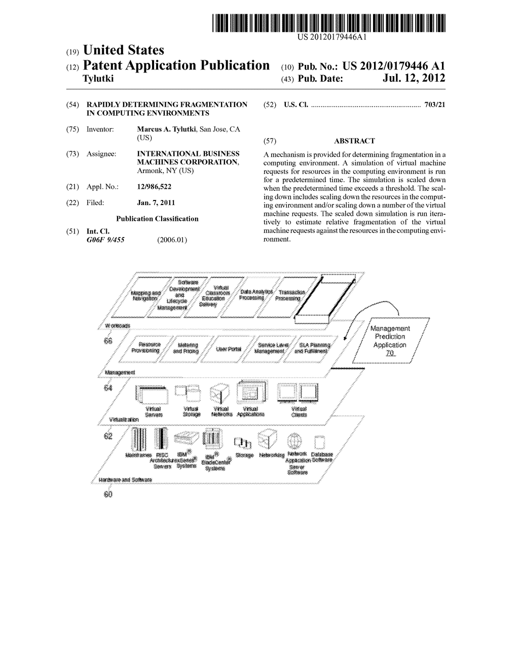 RAPIDLY DETERMINING FRAGMENTATION IN COMPUTING ENVIRONMENTS - diagram, schematic, and image 01