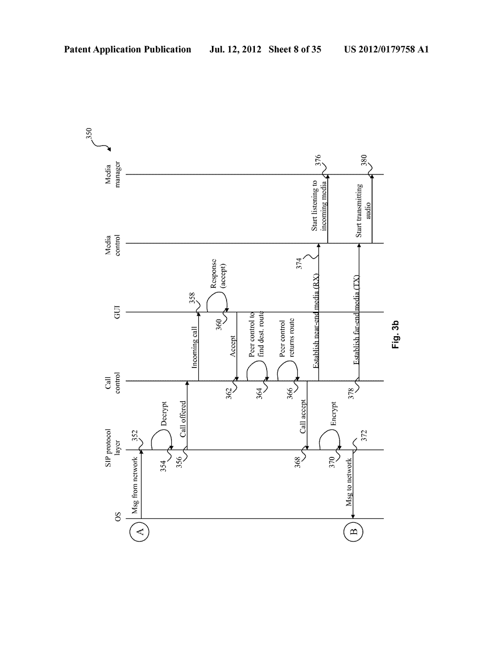 SYSTEM AND METHOD FOR TRAVERSING A NAT DEVICE FOR PEER-TO-PEER HYBRID     COMMUNICATIONS - diagram, schematic, and image 09