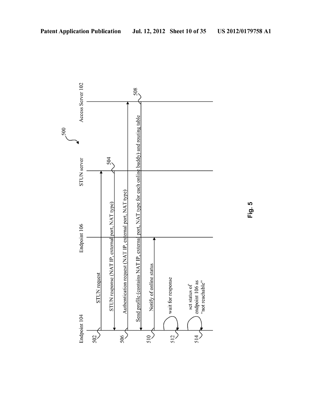 SYSTEM AND METHOD FOR TRAVERSING A NAT DEVICE FOR PEER-TO-PEER HYBRID     COMMUNICATIONS - diagram, schematic, and image 11