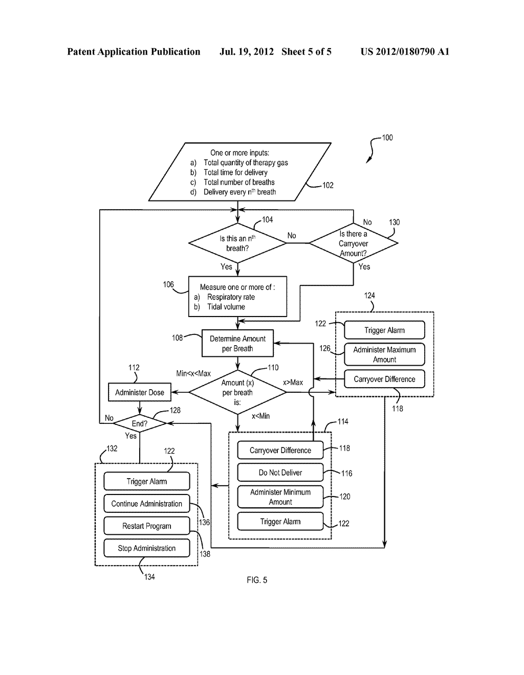 Systems And Methods Of Administering A Pharmaceutical Gas to A Patient - diagram, schematic, and image 06