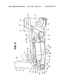 FUEL TANK SUPPORT STRUCTURE FOR A SADDLE-TYPE VEHICLE, AND BODY FRAME     INCORPORATING THE FUEL TANK SUPPORT STRUCTURE diagram and image