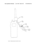 Radio Holster with Antenna Lanyard diagram and image