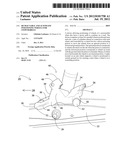 Retractable and automatic positioning wheels for snowmobiles diagram and image