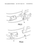 Retractable and automatic positioning wheels for snowmobiles diagram and image