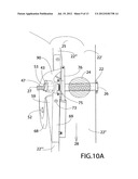 Retractable and automatic positioning wheels for snowmobiles diagram and image