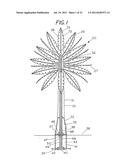 SOLAR ARRAY RESEMBLING NATURAL FOLIAGE INCLUDING MEANS FOR WIRELESS     TRANSMISSION OF ELECTRIC POWER diagram and image