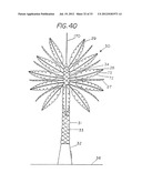 SOLAR ARRAY RESEMBLING NATURAL FOLIAGE INCLUDING MEANS FOR WIRELESS     TRANSMISSION OF ELECTRIC POWER diagram and image