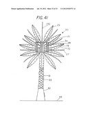 SOLAR ARRAY RESEMBLING NATURAL FOLIAGE INCLUDING MEANS FOR WIRELESS     TRANSMISSION OF ELECTRIC POWER diagram and image