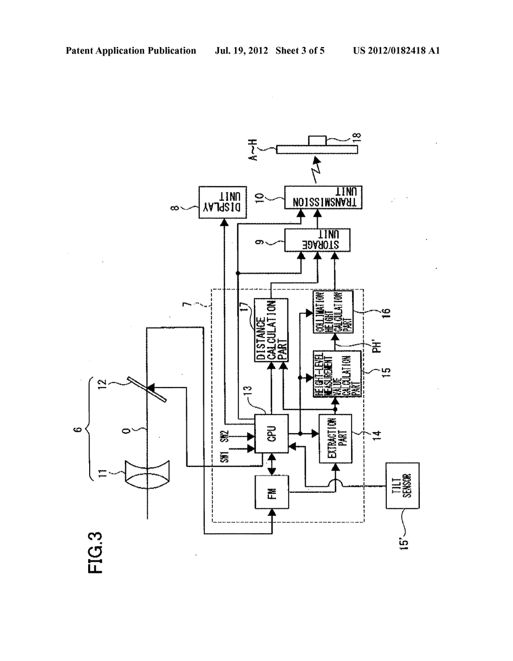 ELECTRONIC LEVEL DEVICE AND LEVEL STAFF USED FOR ELECTRONIC LEVEL DEVICE - diagram, schematic, and image 04