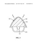 LED LIGHTING ARRANGEMENT INCLUDING LIGHT EMITTING PHOSPHOR AND METHOD OF     MANUFACTURE diagram and image