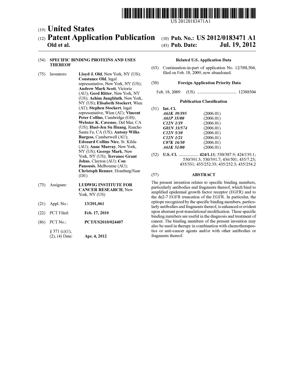 SPECIFIC BINDING PROTEINS AND USES THEREOF - diagram, schematic, and image 01