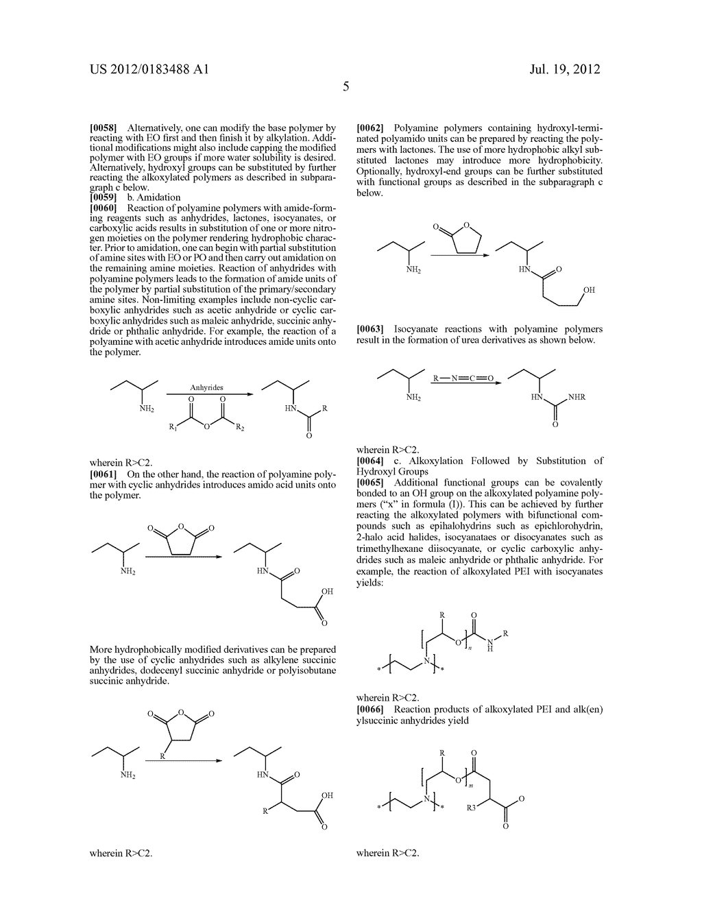 COMPOSITIONS COMPRISING HYDROPHOBICALLY MODIFIED MALODOR CONTROL POLYMERS - diagram, schematic, and image 06