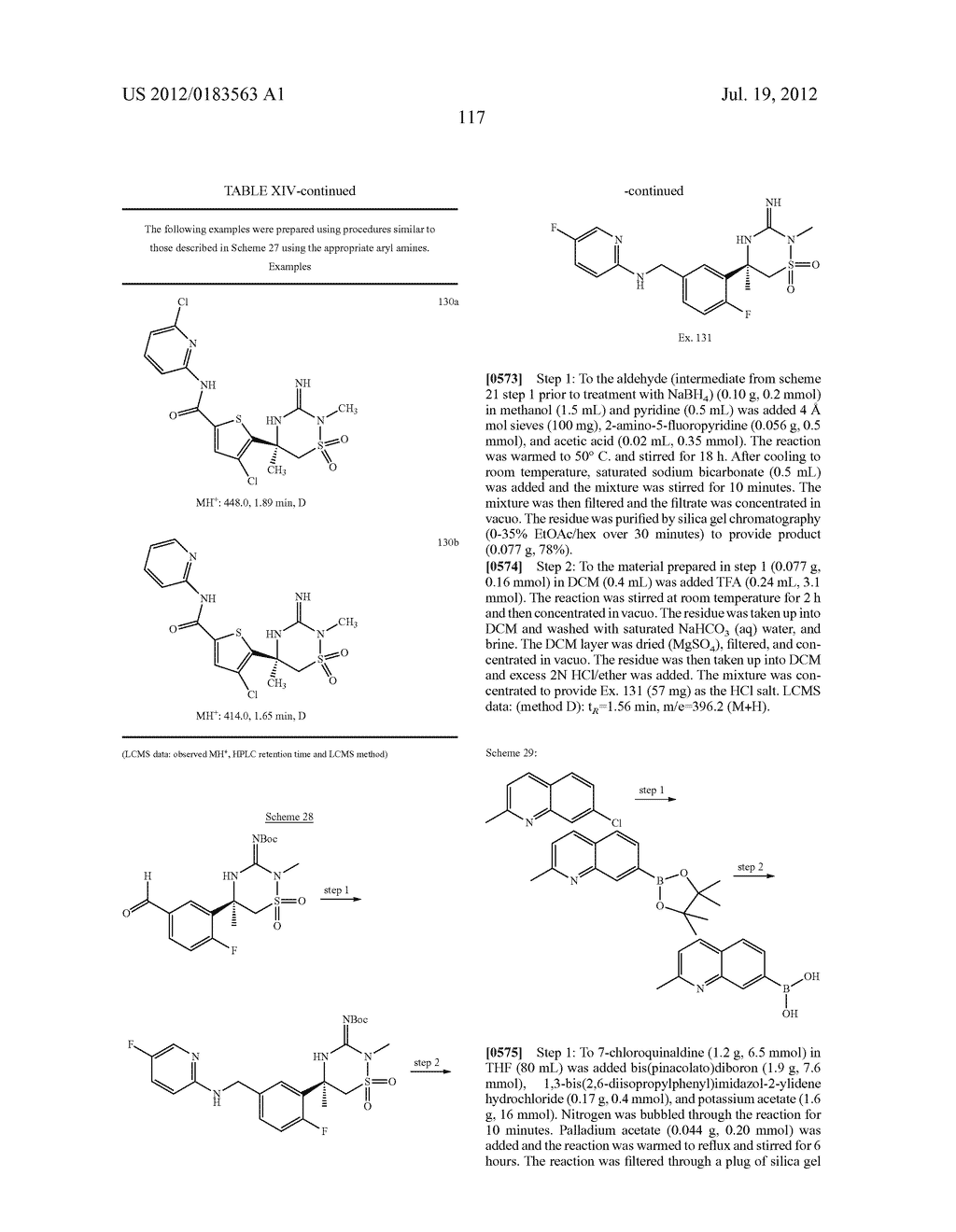 IMINOTHIADIAZINE DIOXIDE COMPOUNDS AS BACE INHIBITORS, COMPOSITIONS AND     THEIR USE - diagram, schematic, and image 118