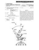 Combination ergonomic task chair and exercise device diagram and image