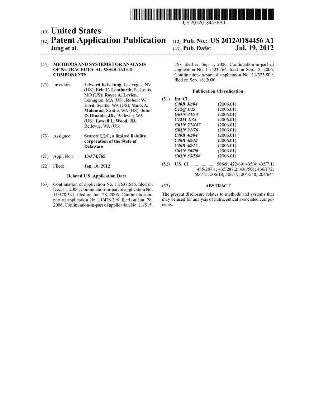 Methods and systems for analysis of nutraceutical associated components - diagram, schematic, and image 01