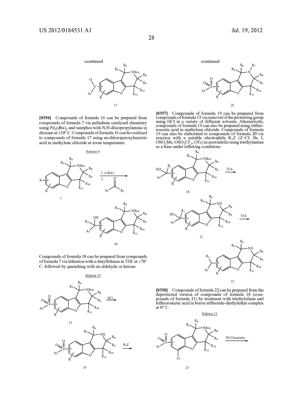 BENZOFURO[3,2-c] PYRIDINES AND RELATED ANALOGS AS SEROTONIN SUB-TYPE 6     (5-HT6) MODULATORS FOR THE TREATMENT OF OBESITY, METABOLIC SYNDROME,     COGNITION AND SCHIZOPHRENIA - diagram, schematic, and image 29