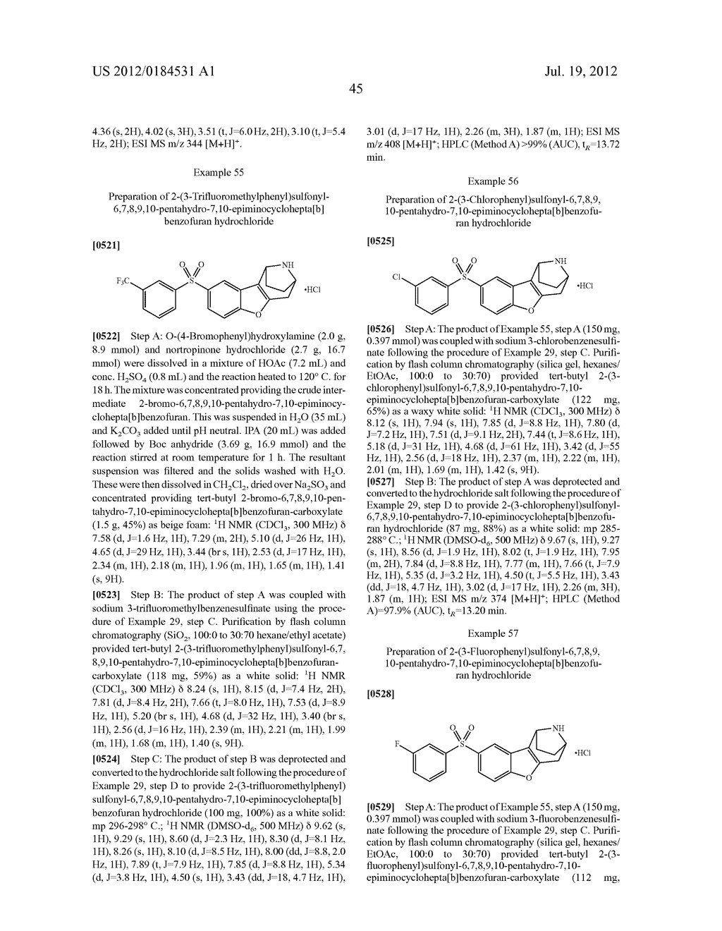 BENZOFURO[3,2-c] PYRIDINES AND RELATED ANALOGS AS SEROTONIN SUB-TYPE 6     (5-HT6) MODULATORS FOR THE TREATMENT OF OBESITY, METABOLIC SYNDROME,     COGNITION AND SCHIZOPHRENIA - diagram, schematic, and image 46