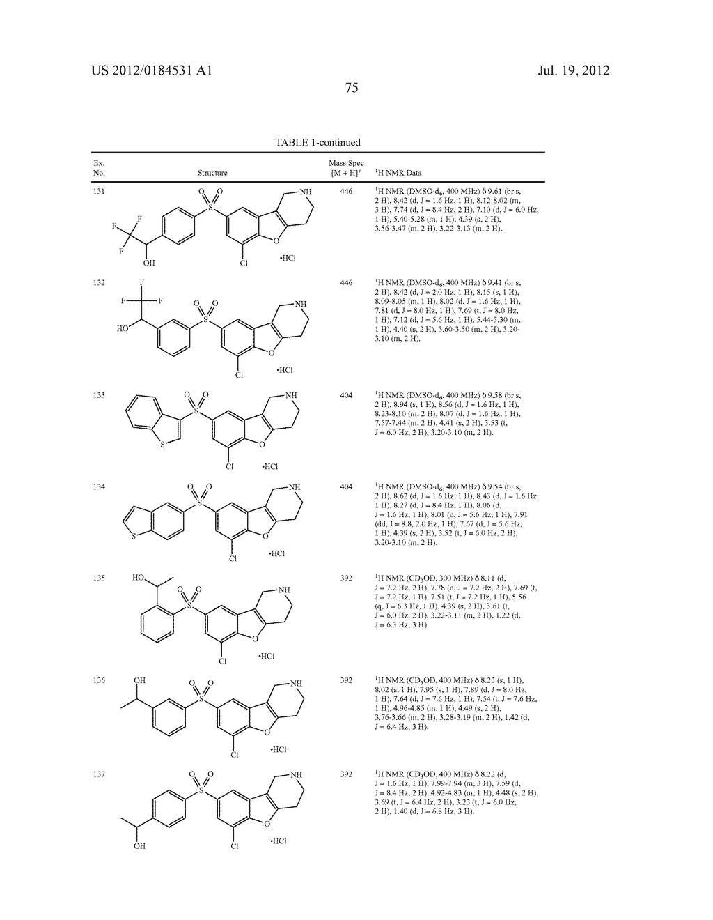 BENZOFURO[3,2-c] PYRIDINES AND RELATED ANALOGS AS SEROTONIN SUB-TYPE 6     (5-HT6) MODULATORS FOR THE TREATMENT OF OBESITY, METABOLIC SYNDROME,     COGNITION AND SCHIZOPHRENIA - diagram, schematic, and image 76