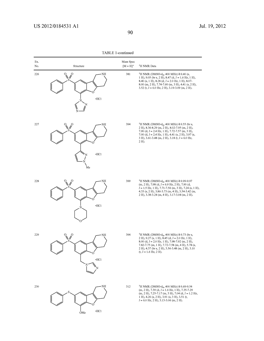 BENZOFURO[3,2-c] PYRIDINES AND RELATED ANALOGS AS SEROTONIN SUB-TYPE 6     (5-HT6) MODULATORS FOR THE TREATMENT OF OBESITY, METABOLIC SYNDROME,     COGNITION AND SCHIZOPHRENIA - diagram, schematic, and image 91