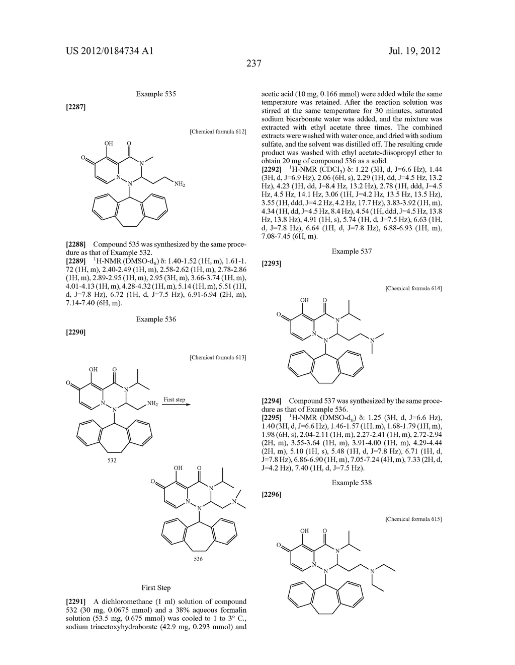SUBSTITUTED POLYCYCLIC CARBAMOYLPYRIDONE DERIVATIVE - diagram, schematic, and image 238