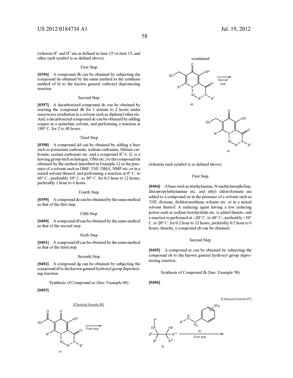 SUBSTITUTED POLYCYCLIC CARBAMOYLPYRIDONE DERIVATIVE - diagram, schematic, and image 59