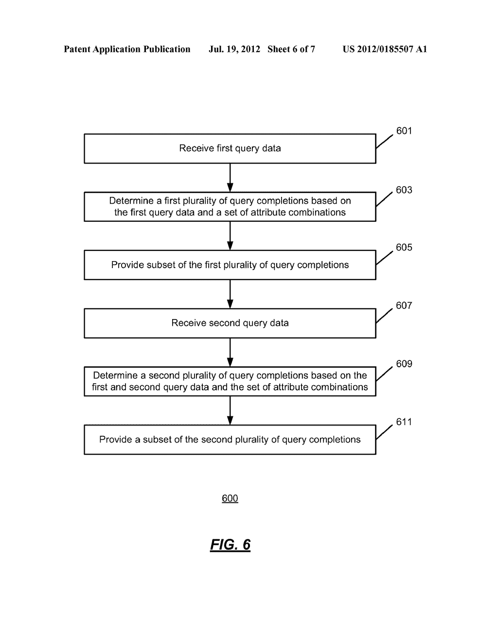 PROVIDING QUERY COMPLETIONS BASED ON DATA TUPLES - diagram, schematic, and image 07