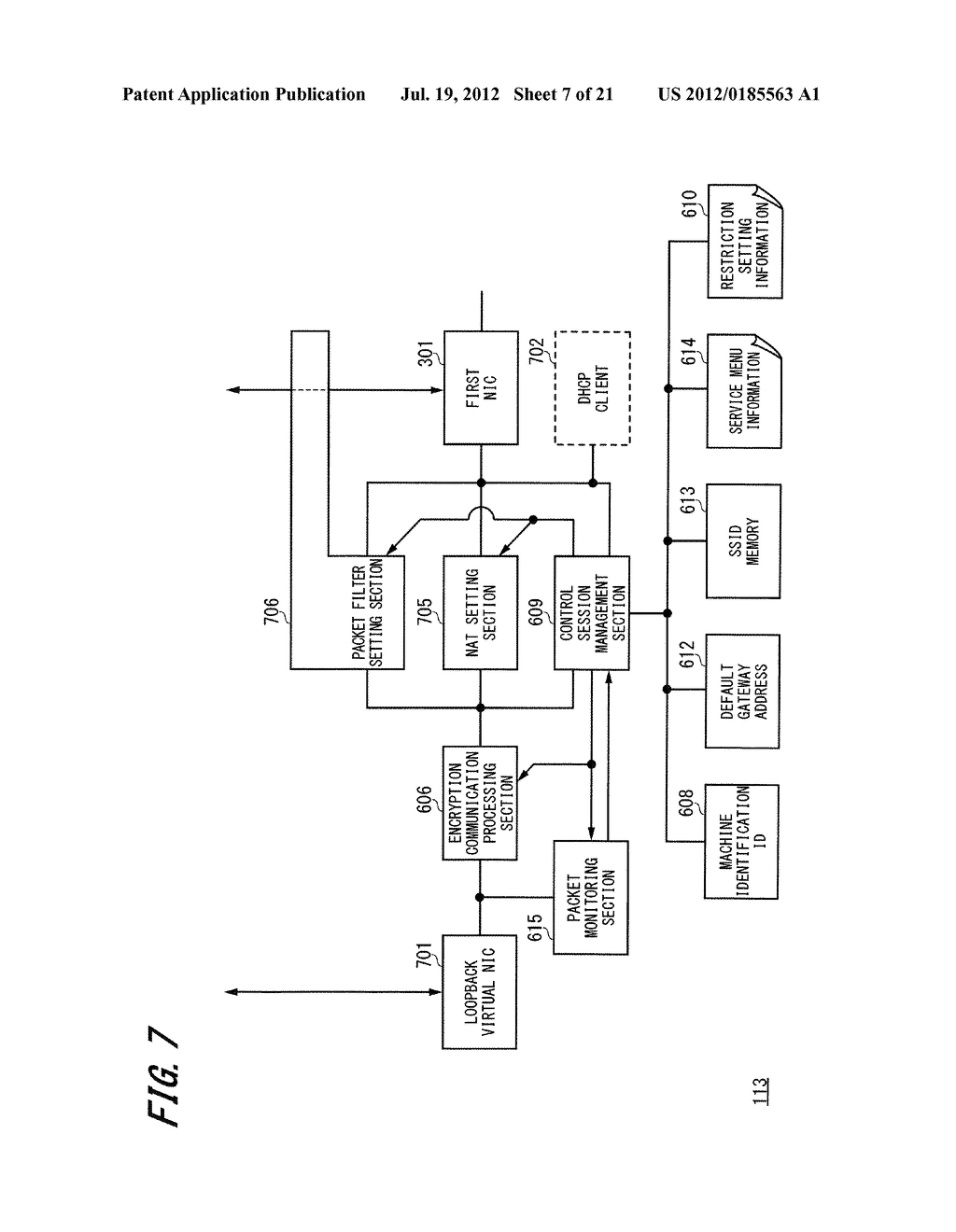 NETWORK SYSTEM, VIRTUAL PRIVATE CONNECTION FORMING METHOD, STATIC NAT     FORMING DEVICE, REVERSE PROXY SERVER AND VIRTUAL CONNECTION CONTROL     DEVICE - diagram, schematic, and image 08