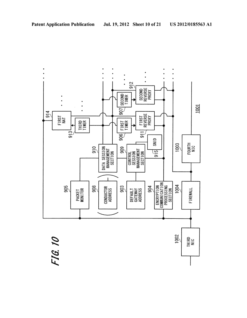 NETWORK SYSTEM, VIRTUAL PRIVATE CONNECTION FORMING METHOD, STATIC NAT     FORMING DEVICE, REVERSE PROXY SERVER AND VIRTUAL CONNECTION CONTROL     DEVICE - diagram, schematic, and image 11