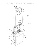 DOOR DRIVE DEVICE HAVING TRACTION MEANS MONITORING AND DOOR PROVIDED     THEREWITH diagram and image