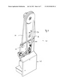 DOOR DRIVE DEVICE HAVING TRACTION MEANS MONITORING AND DOOR PROVIDED     THEREWITH diagram and image