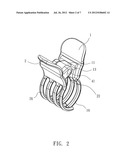 Hair Clip with Hidden Spring diagram and image