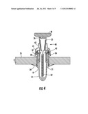 MERCHANDISE DISPLAY SECURITY DEVICE INCLUDING REMOVABLE AND MOVABLE CABLE     COLLECTION TUBE diagram and image