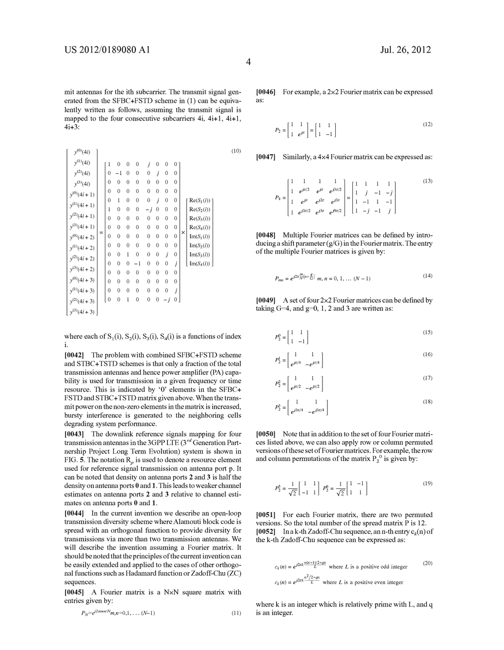 MULTIPLE ANTENNAS TRANSMIT DIVERSITY SCHEME - diagram, schematic, and image 13