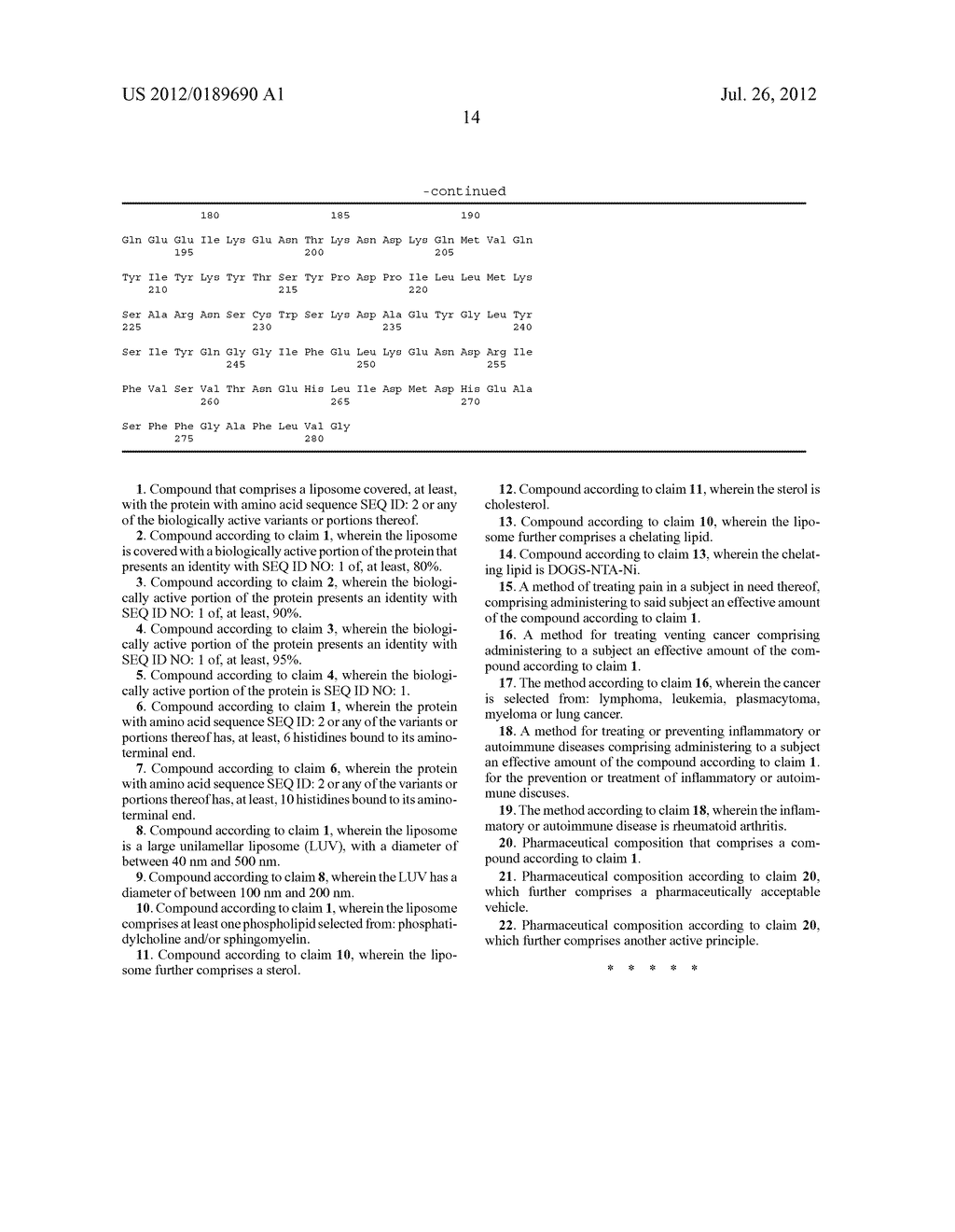 Liposomes covered with the Extracellular Domain of the APO2L/Trail Protein - diagram, schematic, and image 36