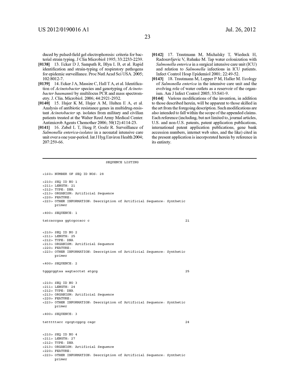 COMPOSITIONS FOR USE IN IDENTIFICATION OF SALMONELLA - diagram, schematic, and image 28