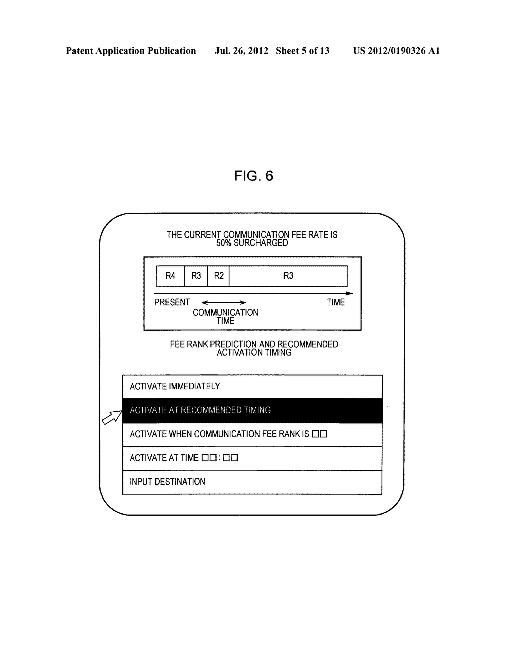 COMMUNICATION FEE PREDICTION DEVICE, COMMUNICATION DEVICE, COMMUNICATION     SYSTEM, AND CHARGING METHOD - diagram, schematic, and image 06