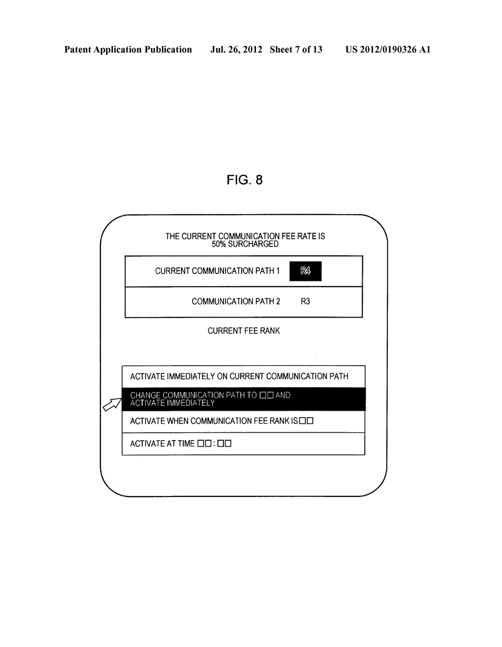 COMMUNICATION FEE PREDICTION DEVICE, COMMUNICATION DEVICE, COMMUNICATION     SYSTEM, AND CHARGING METHOD - diagram, schematic, and image 08