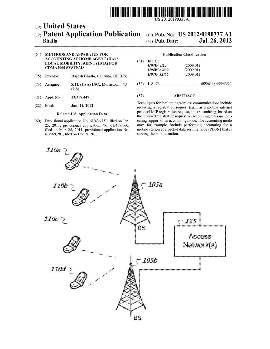 METHODS AND APPARATUS FOR ACCOUNTING AT HOME AGENT (HA) / LOCAL MOBILITY     AGENT (LMA) FOR CDMA2000 SYSTEMS - diagram, schematic, and image 01