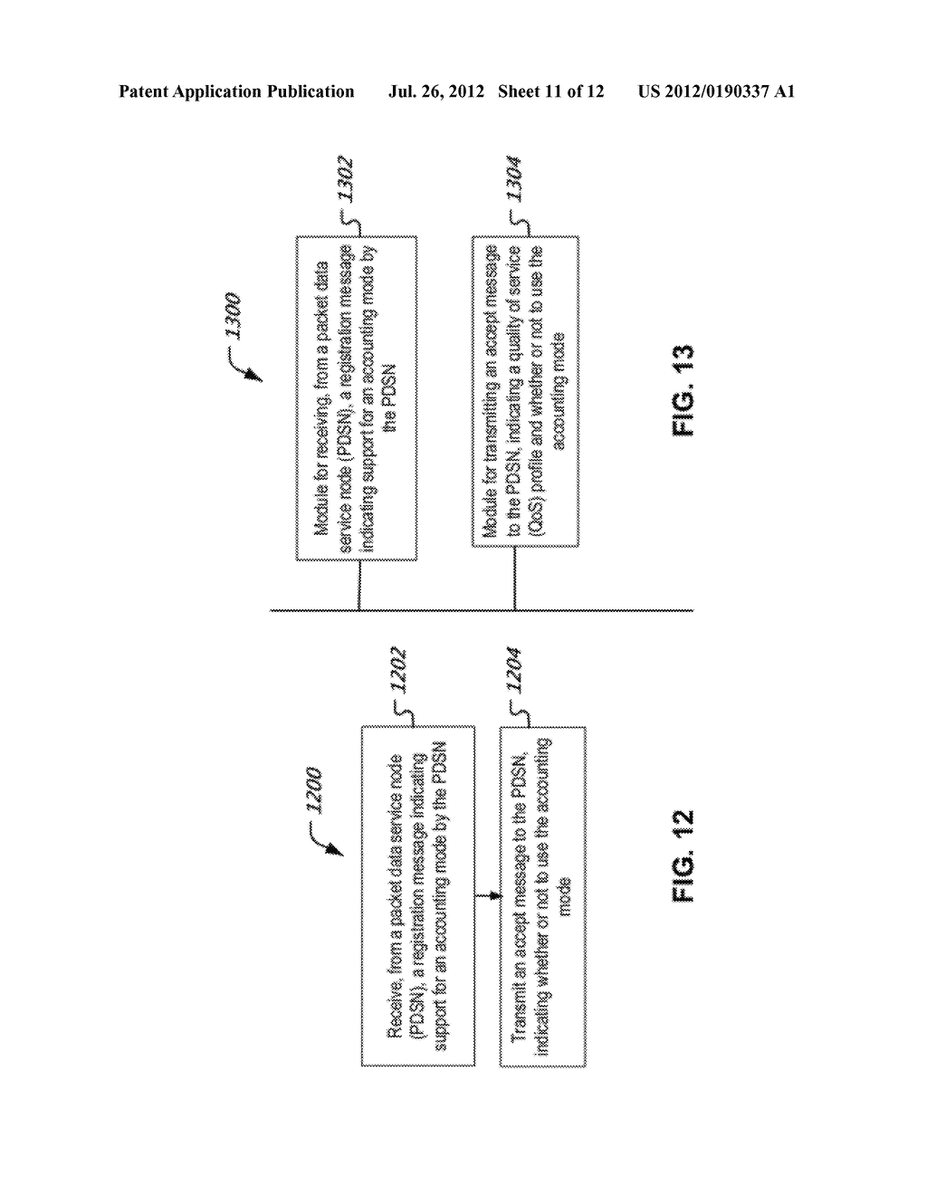 METHODS AND APPARATUS FOR ACCOUNTING AT HOME AGENT (HA) / LOCAL MOBILITY     AGENT (LMA) FOR CDMA2000 SYSTEMS - diagram, schematic, and image 12