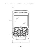 Ramped-Key Keyboard for a Handheld Mobile Communication Device diagram and image