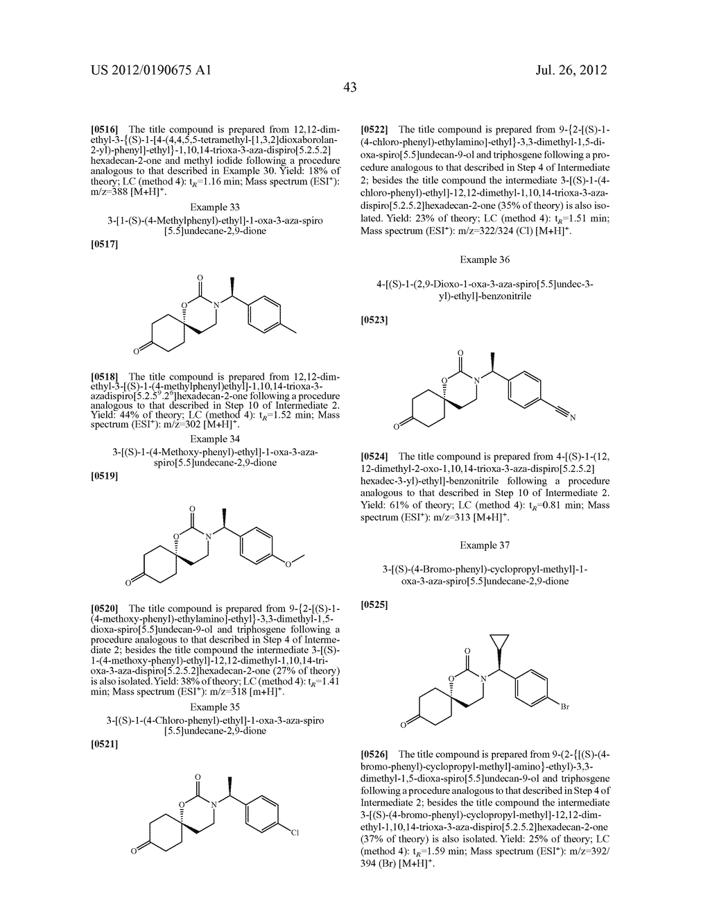 Azaspirohexanones - diagram, schematic, and image 44