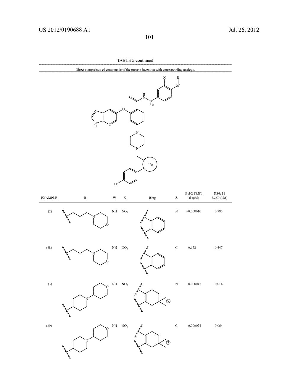 APOPTOSIS-INDUCING AGENTS FOR THE TREATMENT OF CANCER AND IMMUNE AND     AUTOIMMUNE DISEASES - diagram, schematic, and image 102