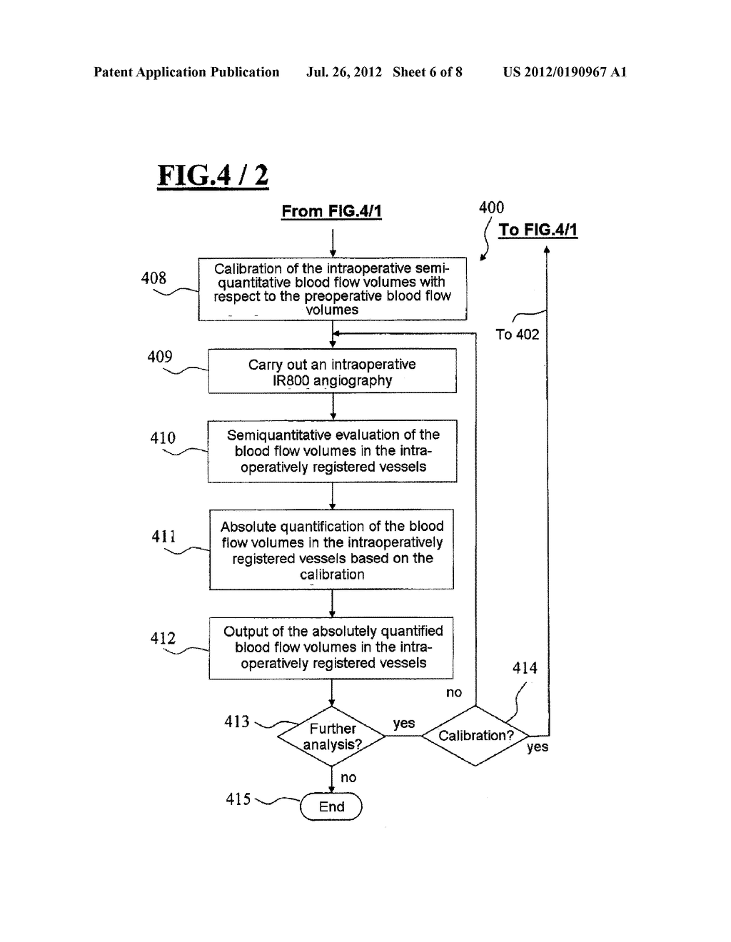 ARRANGEMENT AND METHOD FOR QUANTITATIVELY DETERMINING THE BLOOD FLOW     WITHIN BLOOD VESSELS - diagram, schematic, and image 07